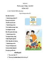 Bài tập môn Toán và Tiếng Việt Lớp 2 - Tuần 2 (Bộ sách Chân trời sáng tạo)